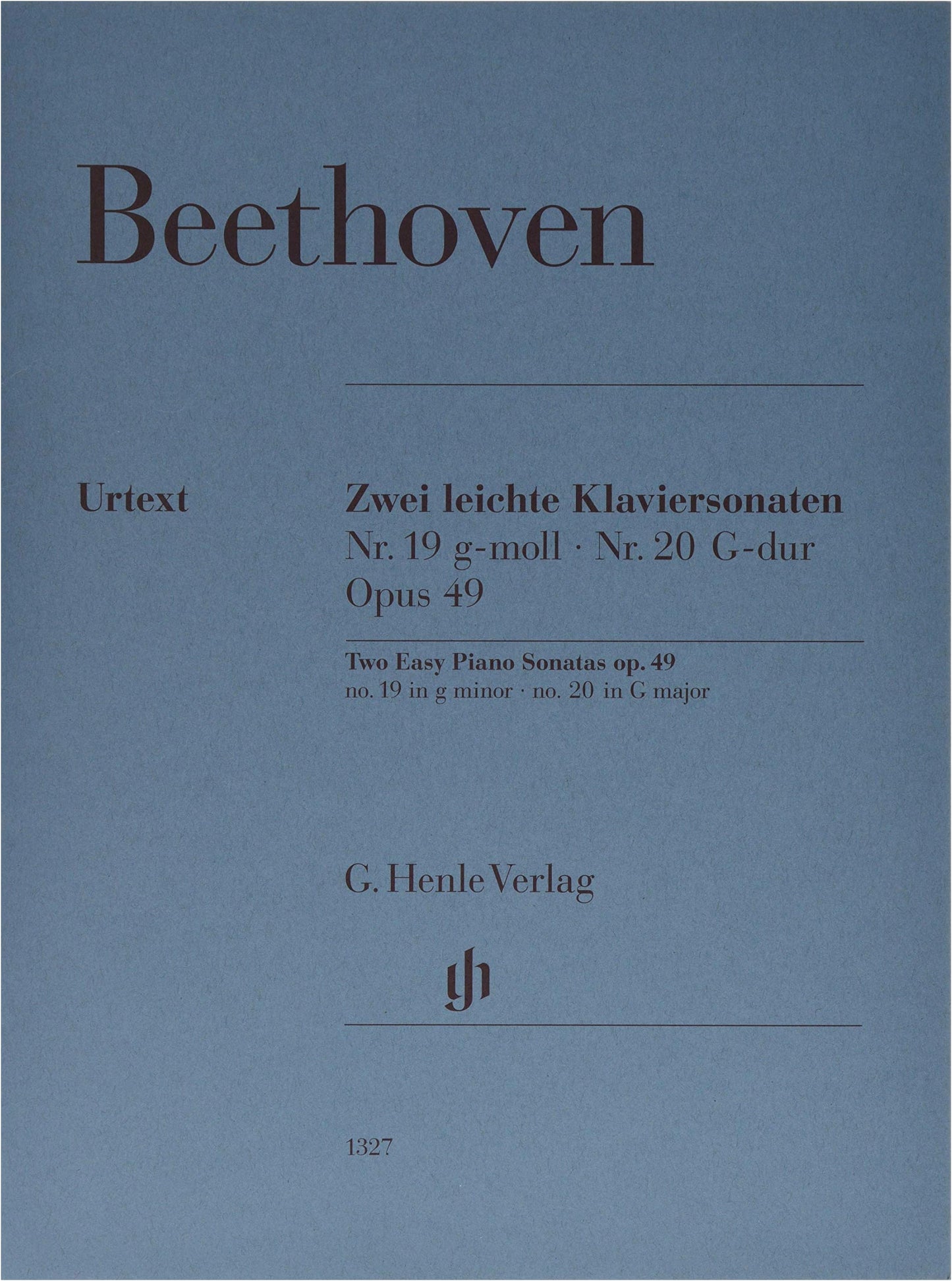 Beethoven: Piano Sonatas No. 19 & 20, Op. 49 (Urtext Edition) Henle Verlag