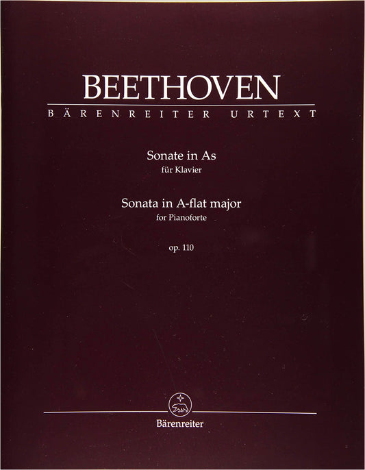 Beethoven: Piano Sonata No. 31 in A-flat Major, Op. 110/Urtext/Del Mar Ed./Bärenreiter