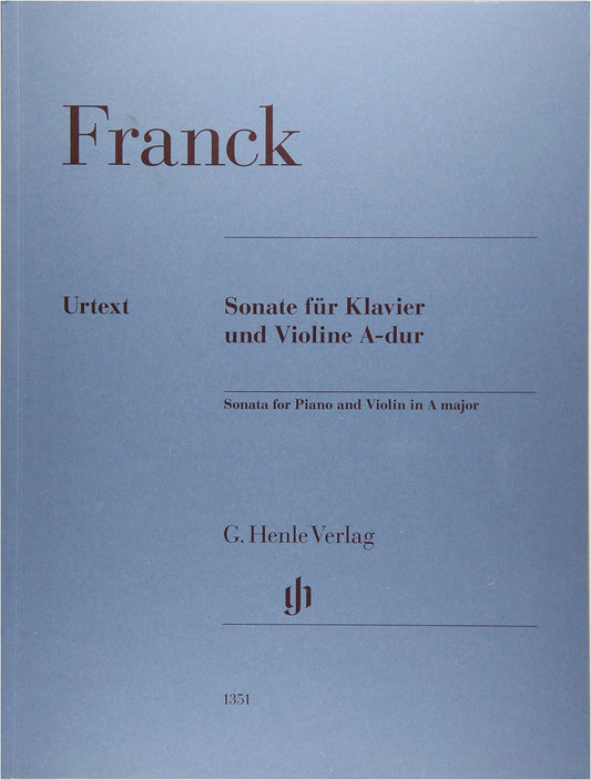 César Franck: Violin Sonata in A Major, Urtext Edition (Henle) for Violin & Piano
