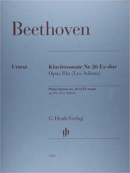 Beethoven: Piano Sonata No. 26, Op. 81a 'Les Adieux' (Urtext) – Gertsch & Perahia