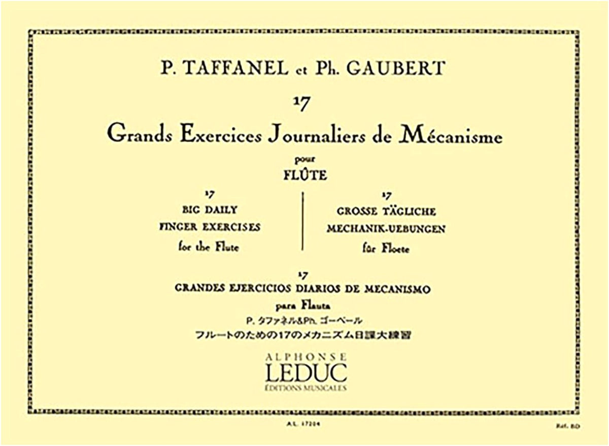 Taffanel & Gaubert: 17 Daily Exercises for Flute - Leduc License Edition