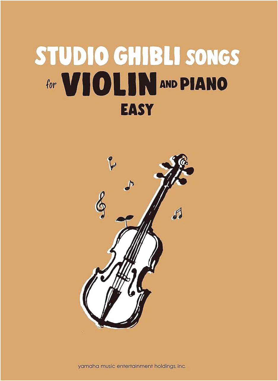 Studio Ghibli Songs for Violin and Piano: Easy English Version Sheet Music