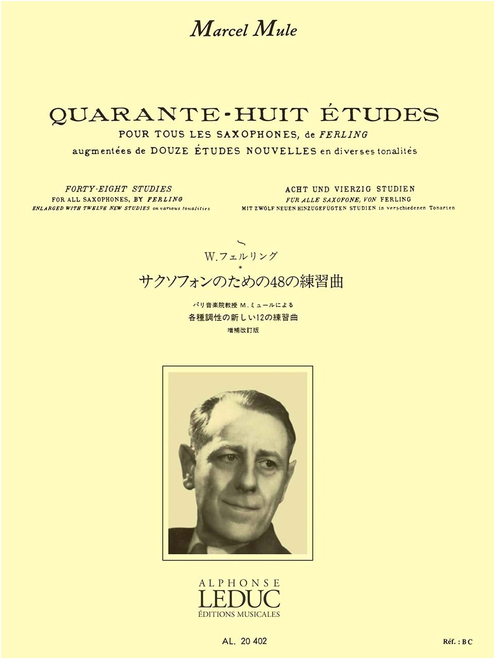 Ferling/Mule: 48 Etudes for Saxophone (Leduc Licensed Japanese Edition)