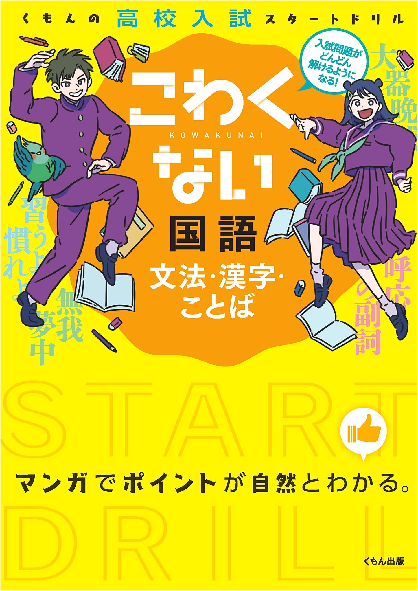 Don't Be Scared: Japanese Grammar, Kanji, and Vocabulary (Kumon High School Entrance Exam Start Drill)