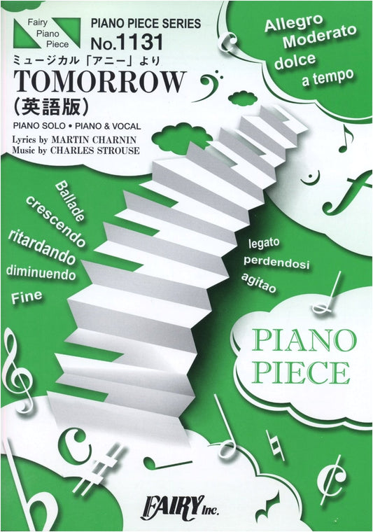 Piano Piece PP1131: Tomorrow (English Version) from the Musical "Annie"