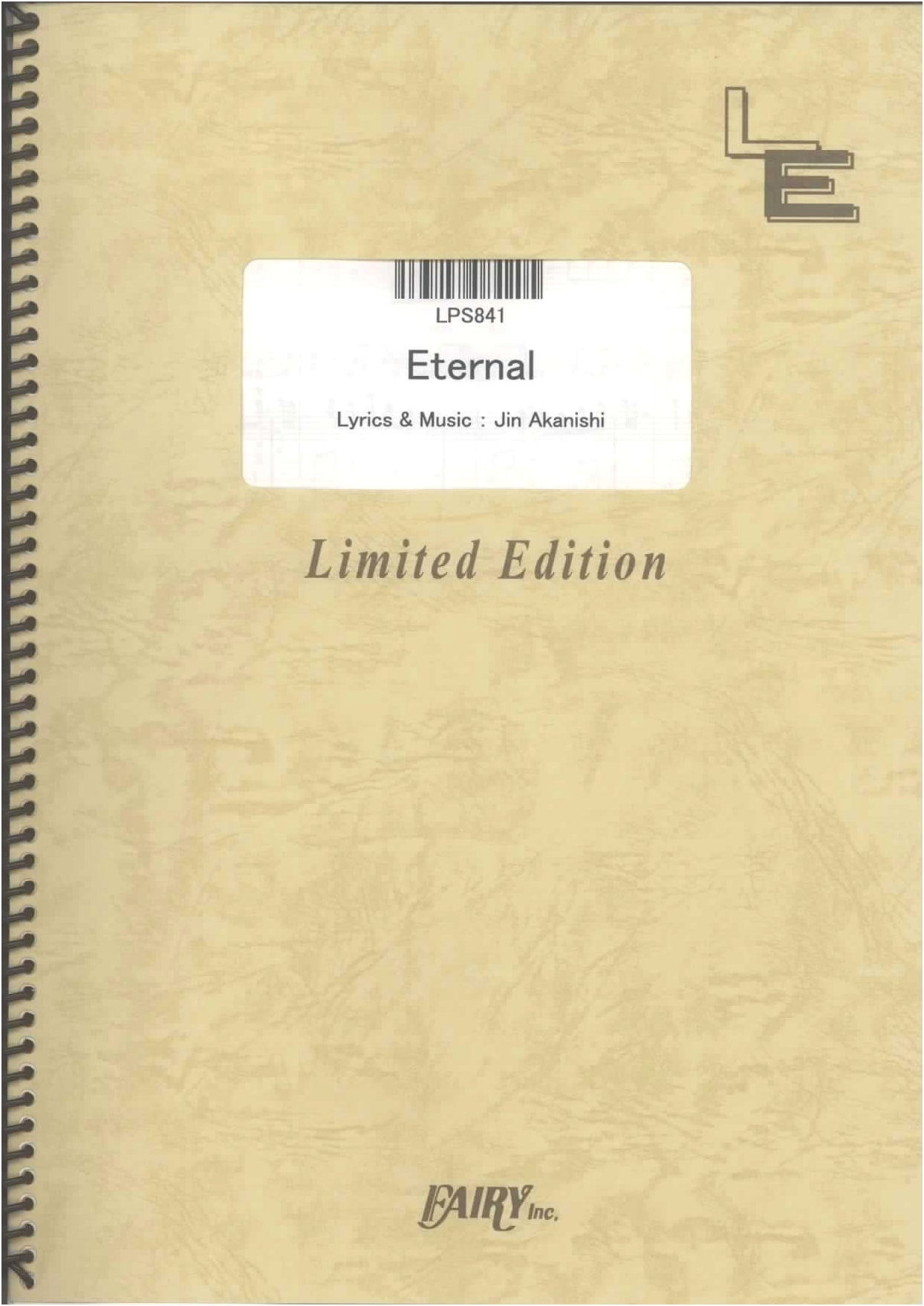 Piano Solo: Eternal by Jin Akanishi (LPS841) [On-Demand Sheet Music]