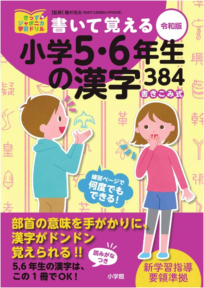 Learn to Write: Japanese Kanji for 5th & 6th Graders (384 Characters, Reiwa Edition)