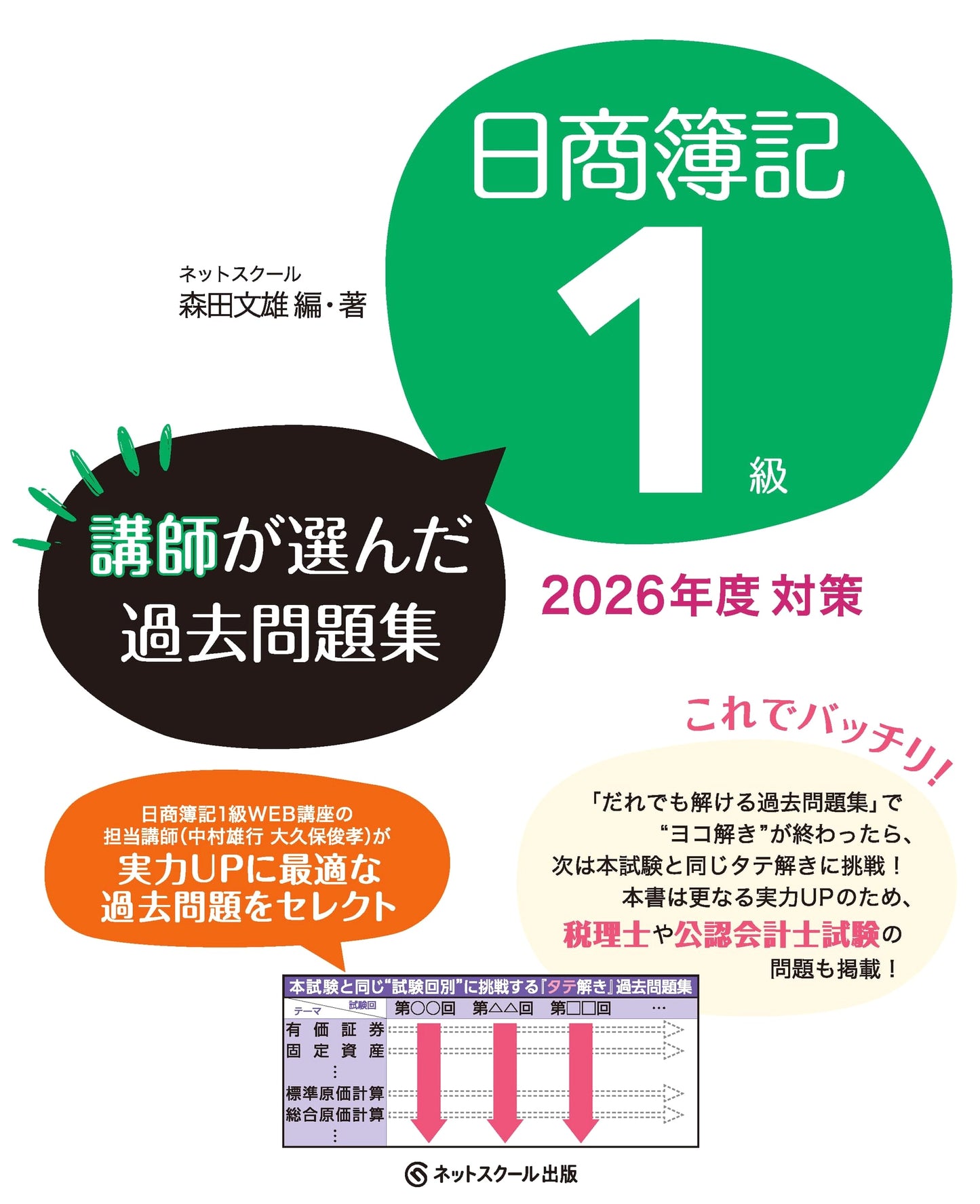 Nissho Boki Level 1 Past Exam Collection: 2026 Edition, Selected by Instructors