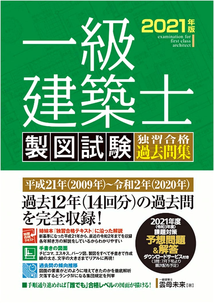 2021 First-Class Architect Drafting Exam: Self-Study Past Questions Collection