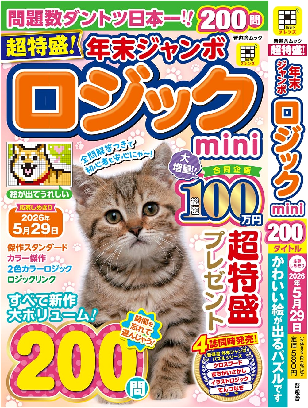 Super Jumbo! Year-End Jumbo Logic Mini Puzzle Book (Shinyusha Mook)