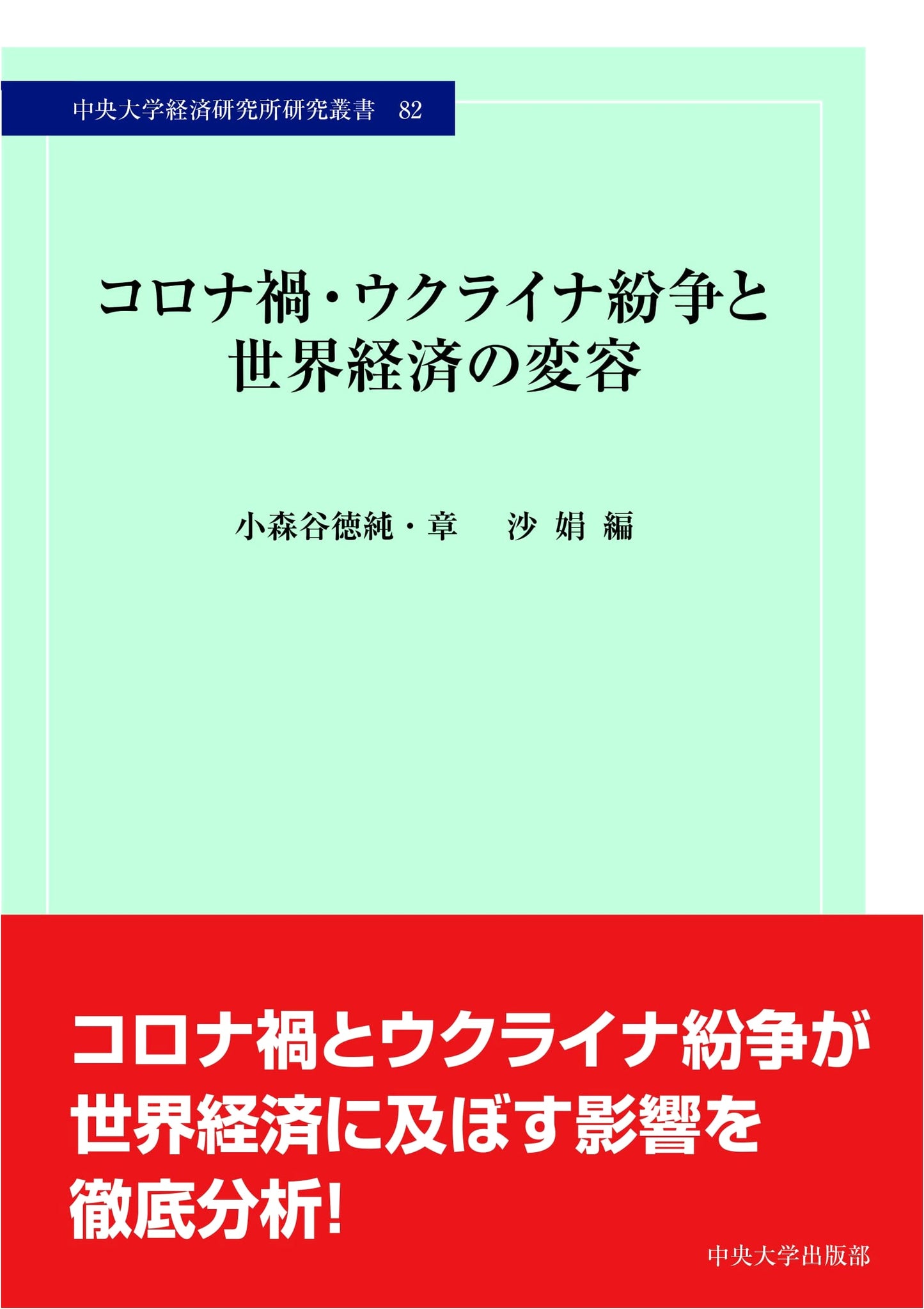 Global Economy's Transformation: COVID-19 Pandemic & Ukraine Conflict (Chuo University Research Series)