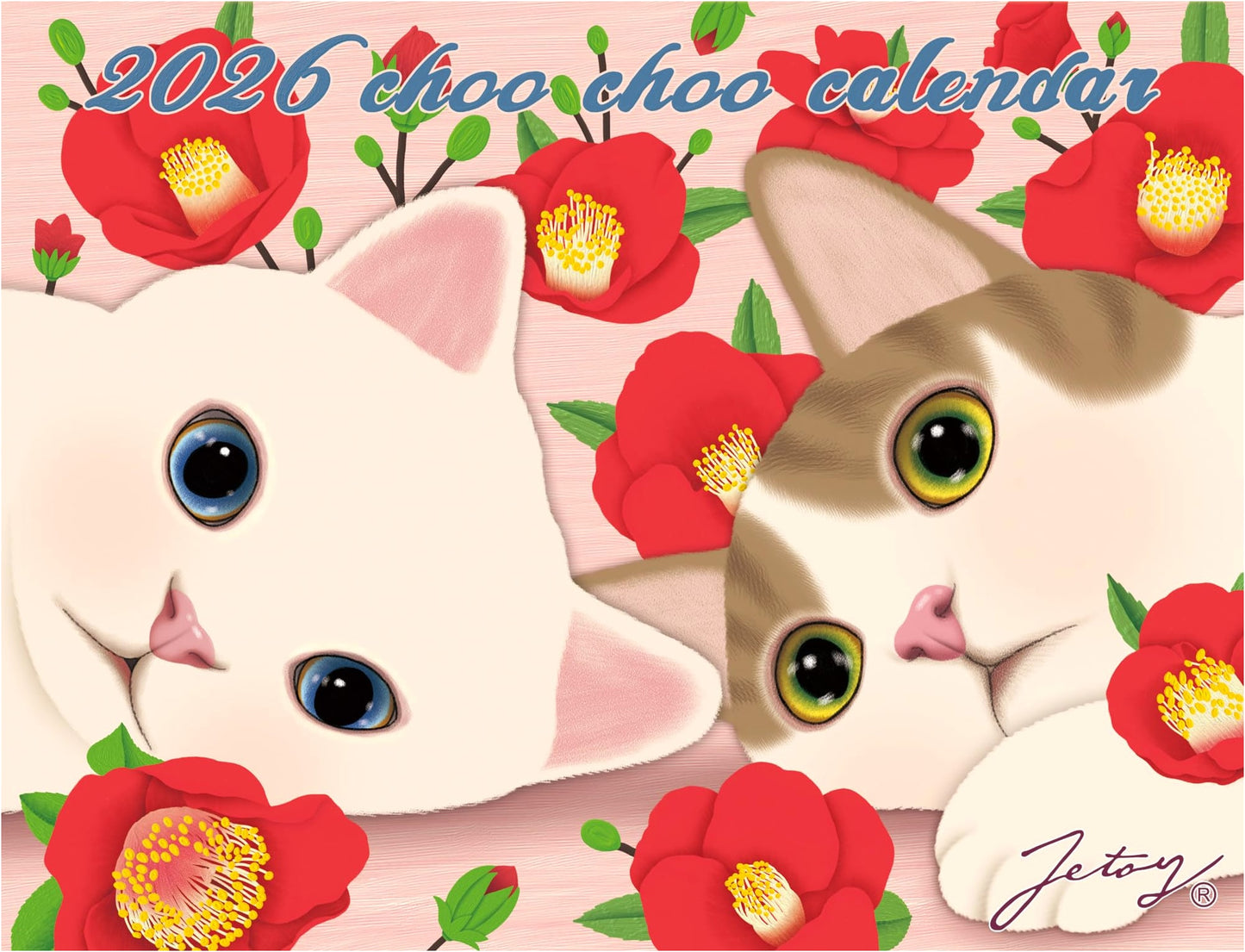 Choo Choo Cat Calendar 2026: Wall Planner with Cute Illustrations, Moon Phases & Solar Terms