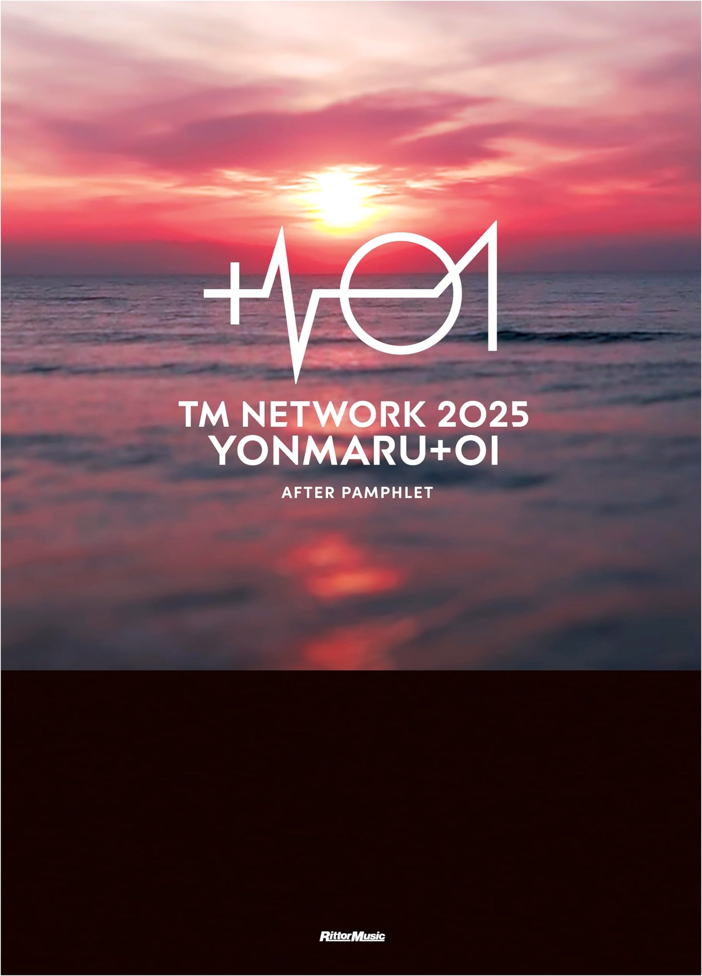 TM NETWORK 2025 YONMARU+01 After Pamphlet with Tour Logo Iron-on Sheet