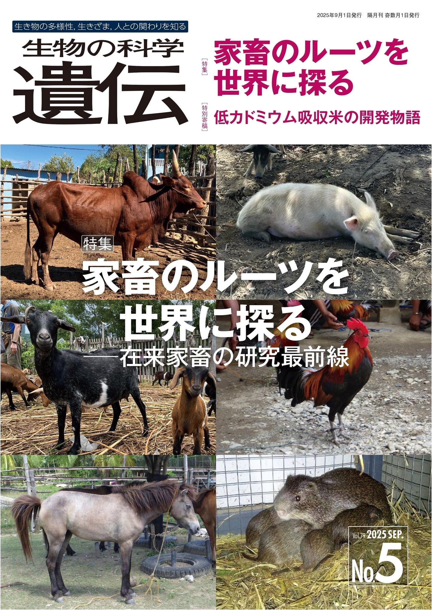 Science of Organisms: Heredity (Vol. 79-No. 5, September 2025): Tracing Livestock Roots Worldwide