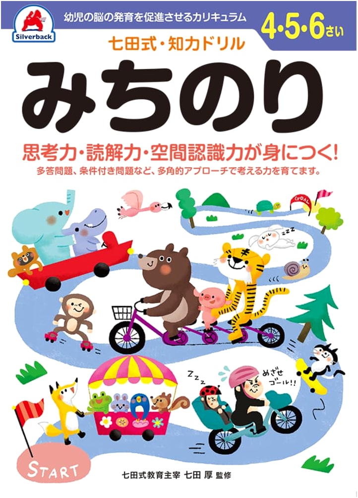 Silverback Shichida Method Brain Drill: Ages 4-6 - Paths, Mazes, Map Skills, Reading Comprehension