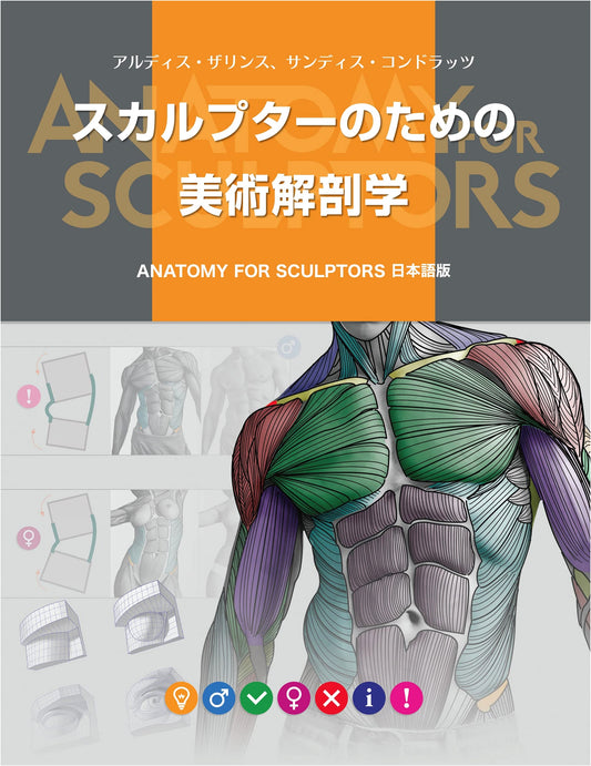 Anatomy for Sculptors - Japanese Edition, by Sandis Kondrats