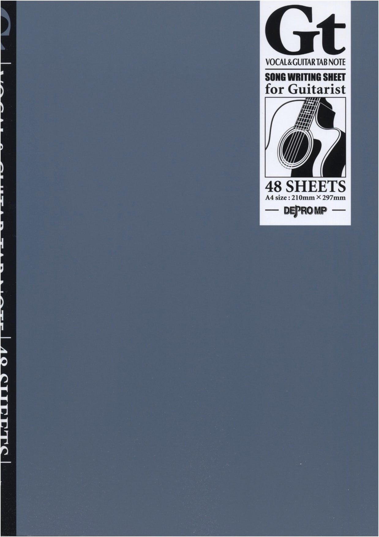 Vocal & Guitar TAB Notebook