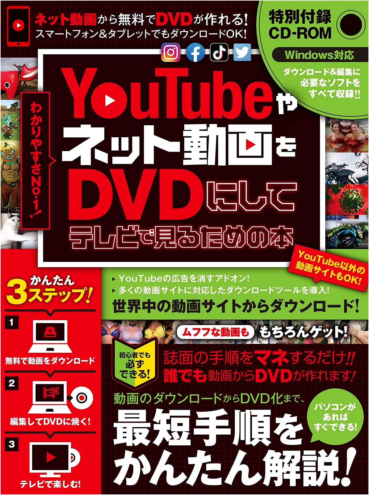 Watch YouTube & Online Videos on TV: Convert to DVD with Free Tools (CD-ROM Included)