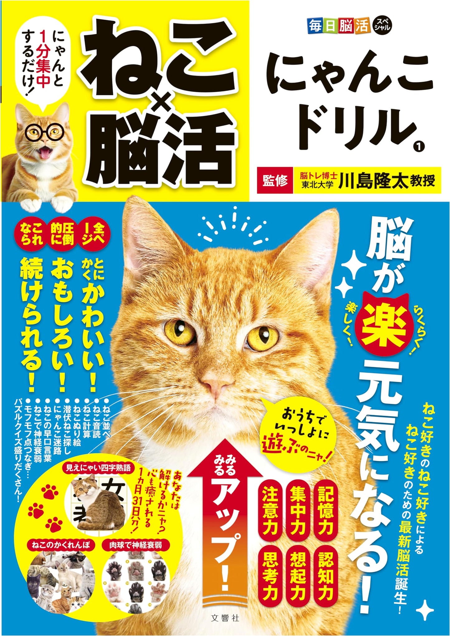 Daily Brain Teasers Special: Cat x Brain Training - Kitty Drill Vol. 1 (Just 1-Minute Focus!)