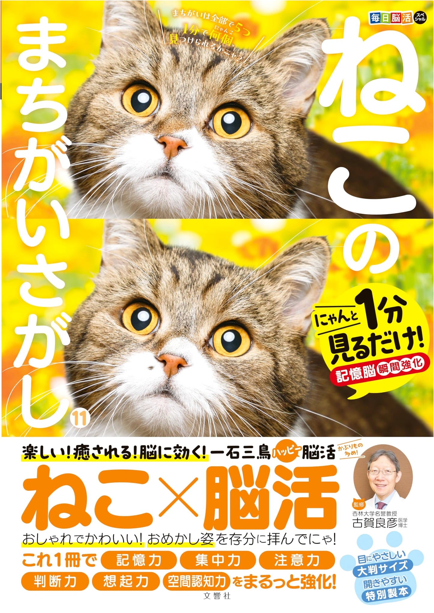 Daily Brain Training Special: Cat Spot the Difference 11 - Boost Your Memory in Just One Minute!