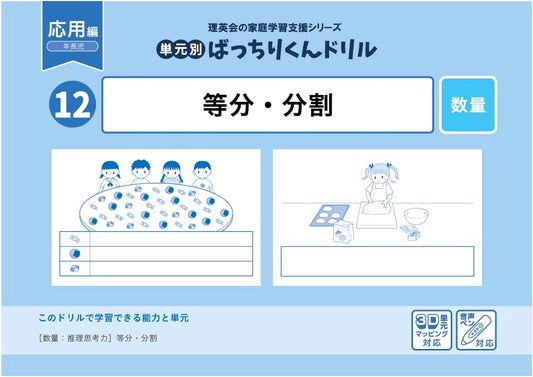 Batchiri-kun Drill Vol. 12: Equal Division & Partitioning (Applied Edition)