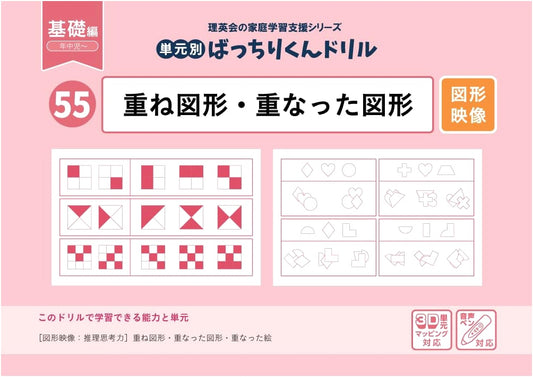 55 Unit-Based 'Bacchiri-kun' Drills: Overlapping & Stacked Figures (Basic Edition)