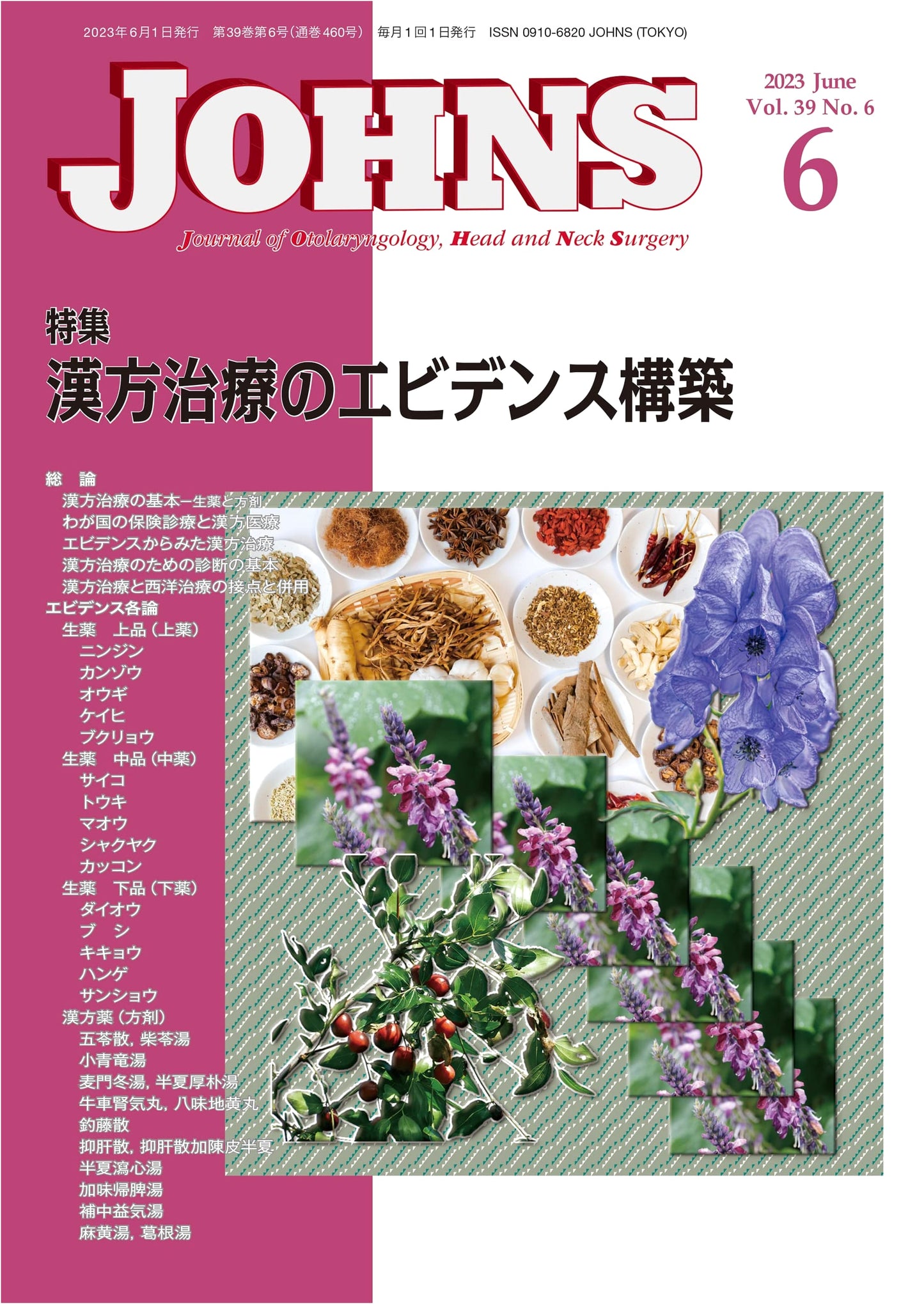 JOHNS Vol. 39, No. 6, June 2023: Evidence Building for Kampo Treatment