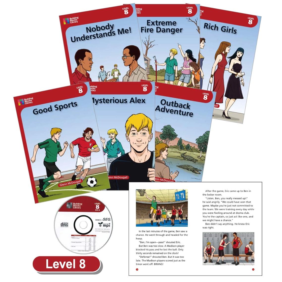 Building Blocks Library Level 8: 6-Book Set with CD
