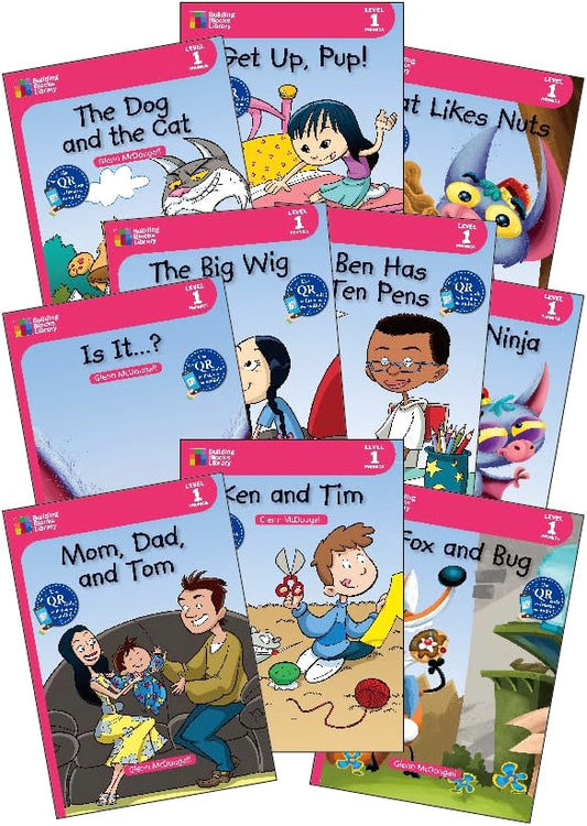 Building Blocks Library Level 1: QR Code Edition (10-Book Set)