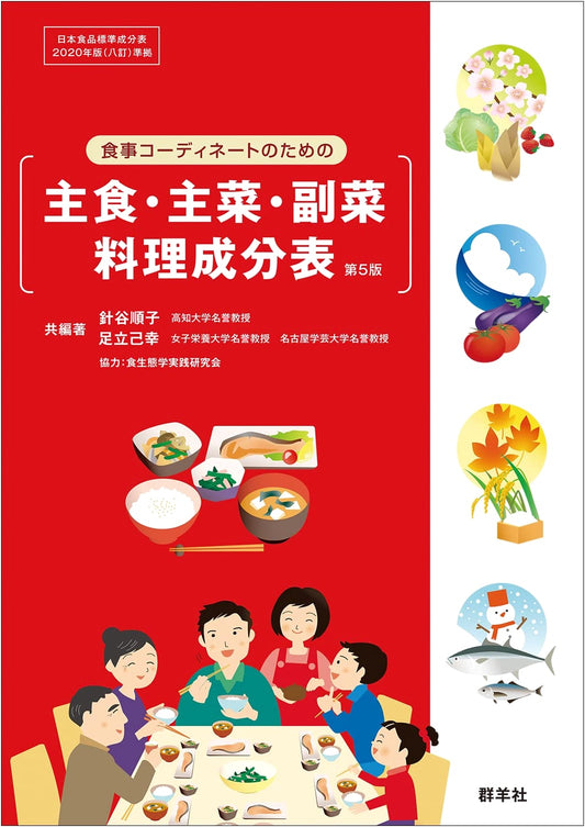 5th Ed: Nutritional Tables for Meal Planning: Staple, Main, & Side Dishes