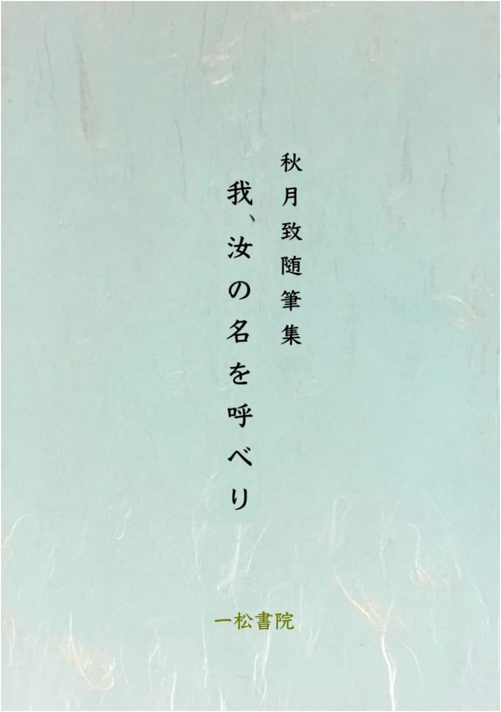 I Call Your Name: The Essays of Akizuki Chizui