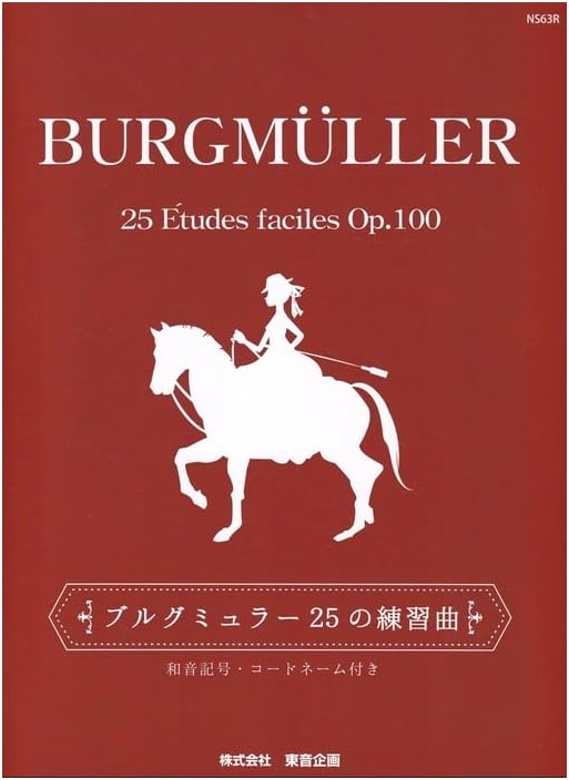 Burgmüller 25 Progressive Pieces, with Chord Symbols and Chord Names
