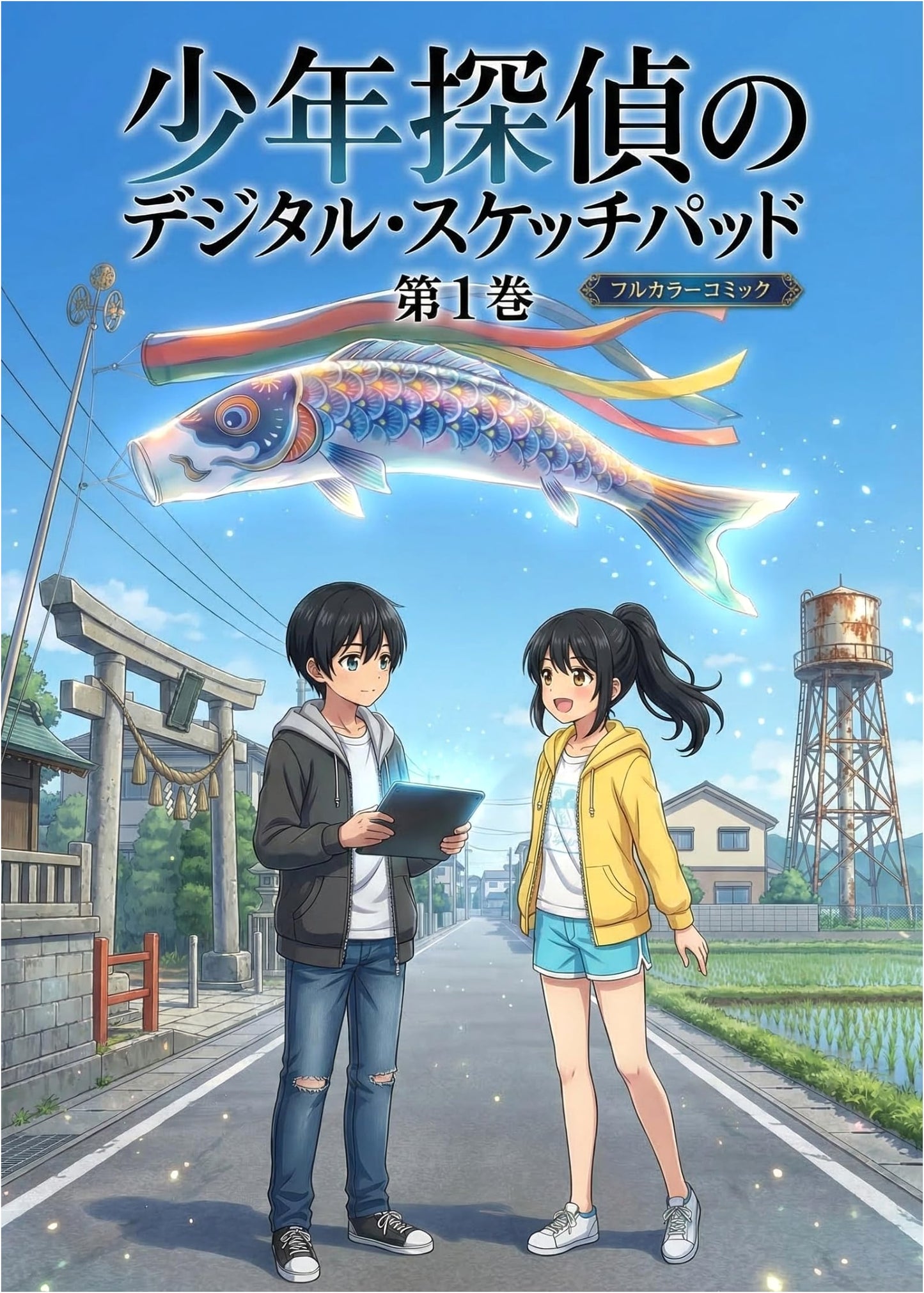 Digital Sketchpad of a Young Detective: A Near-Future Sci-Fi Mystery by Masakazu Kusunoki