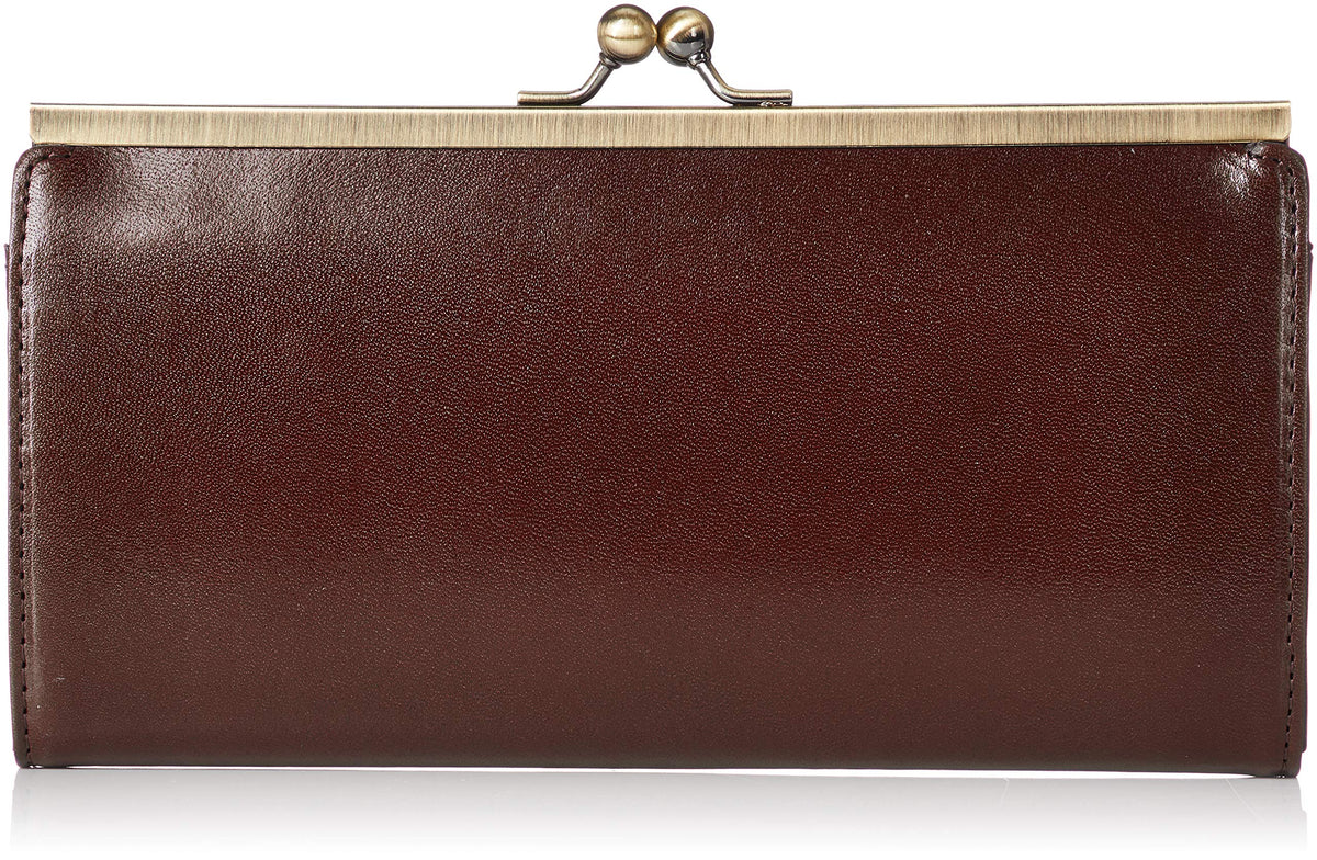Tachiya X025TO Italy Leather Wallet with Coin Purse Italian Leather Dark Brown