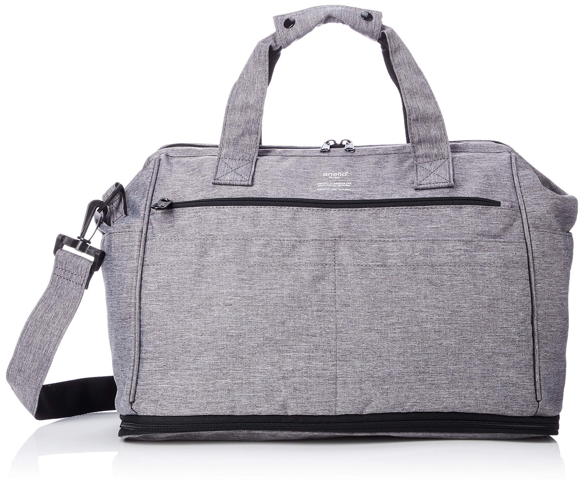 anello(アネロ) Women 2-Way Expansion Boston Bag, Grey (Grey Marl)