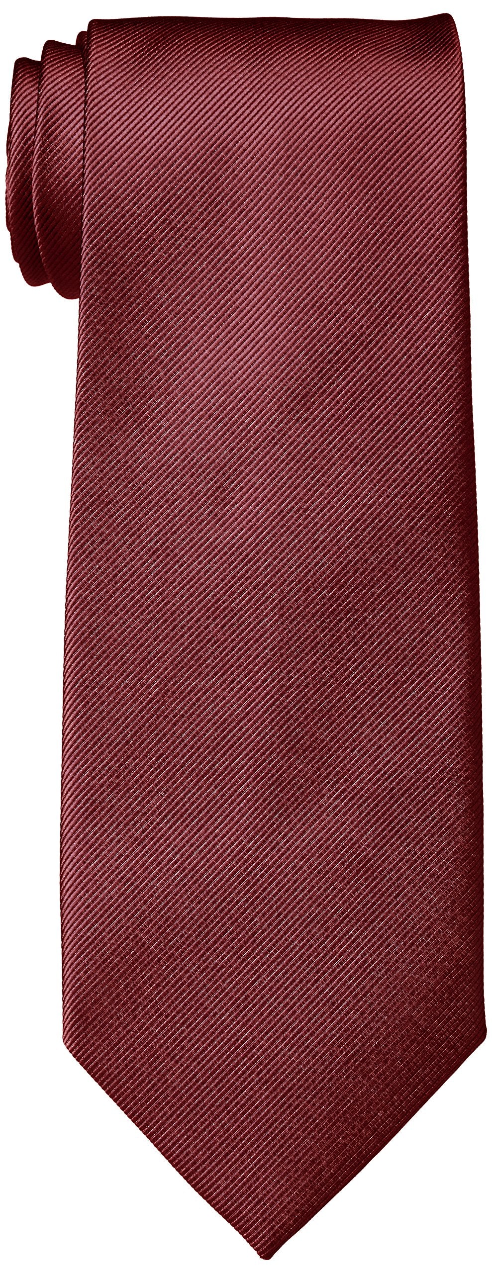 HYBRIDWORKS Micro Polyester Wine Solid Formal Necktie
